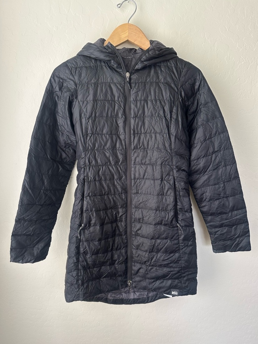 REI Co-op Women’s XS Packable Down Hooded Lightweight Parka - Mid-Thigh Puffer